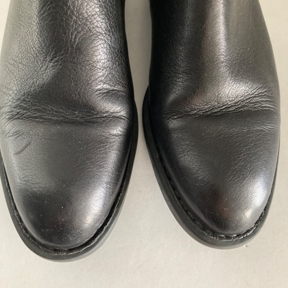 Born Ozark Women's Leather Ankle Boots Booties Side Zip Buckles 7M Black EUC - Picture 4 of 14